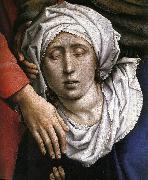 WEYDEN, Rogier van der Deposition (detail) oil painting artist